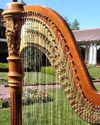 Devon's harp at Barker Mansion