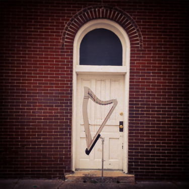 Silhouette Electric Harp