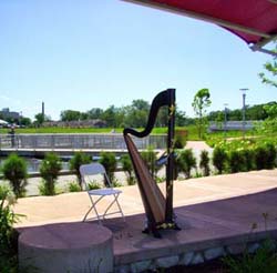 Beutter Park, Mishawaka, Indiana, Wedding and Harp Music