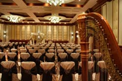 Conrad Hotel Ballroom, Indianapolis, Indiana, Wedding and Harp Music