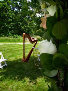 Deer Park Manor, Bloomington, Indiana, Wedding and Harp Music