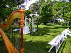 Deer Park Manor, Bloomington, Indiana, Wedding and Harp Music