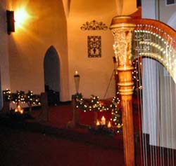 The Gathering Place, Bremen, Indiana, Wedding and Harp Music