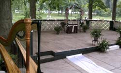 Hillside Amphitheatre, Winona Lake, Indiana, Wedding and Harp Music