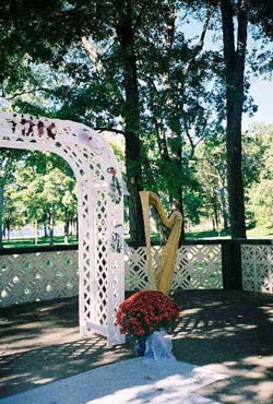 Hillside Amphitheatre, Winona Lake, Indiana, Wedding and Harp Music