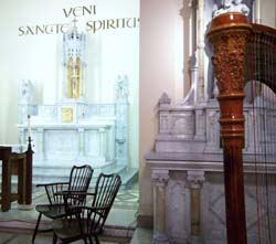 Holy Spirit Chapel at St. Marys College, South Bend, Indiana, Wedding and Harp Music