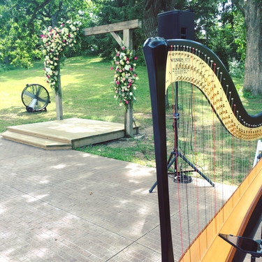Eastern Iowa Wedding Harpist