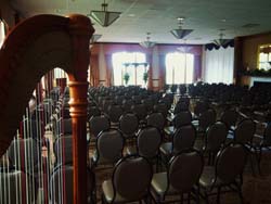 itasca country club, itasca, illinois, wedding and harp music
