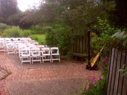 Kalamazoo Nature Center Butterfly Garden, Kalamazoo, Michigan, Wedding and Harp Music