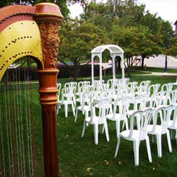 Kellogg House, Battle Creek, Michigan, Wedding and Harp Music