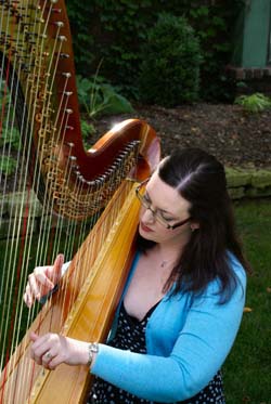 Chicago Wedding Harpist at Narnia Estate