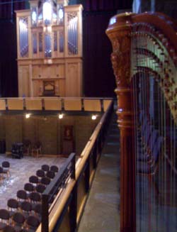 Rieth Recital Hall Goshen College Music Center, Goshen, Indiana, Wedding and Harp Music