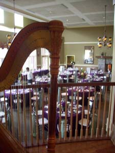 South Bend Country Club, South Bend, Indiana, Wedding and Harp Music