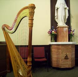 St. Mary's Catholic Church, Niles, Michigan, Wedding and Harp Music