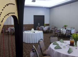 statehouse inn, springfield, illinois, wedding and harp music