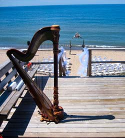 Stevensville Beach, Stevensville, Michigan, Wedding and Harp Music